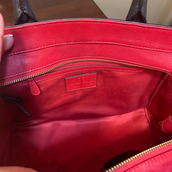 Jasper Conran black leather tote/matching wallet - Picture 4 of 8